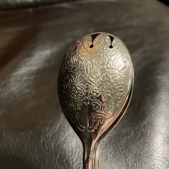 Vintage silver-plated serving tongs - Picture 3 of 6